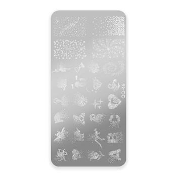 Blaszka do stempli ze wzorkami QQ Nr 48