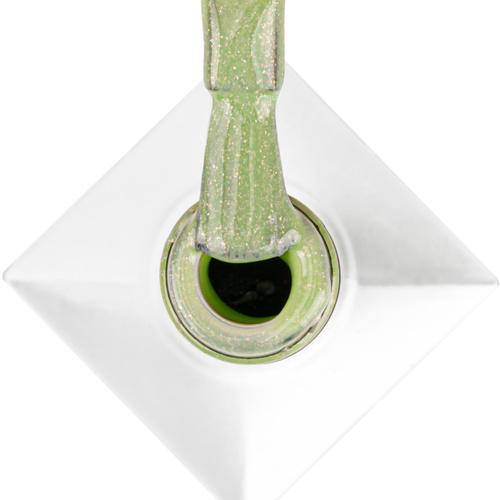 Lakier hybrydowy Molly Nails Green Party Glitter Green HEMA/Di-HEMA Free 8g Nr 81