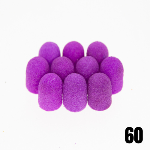 Kapturki do pedicure 7mm gradacja 60 100szt Fabric Podo AlleMed Fioletowy Purple