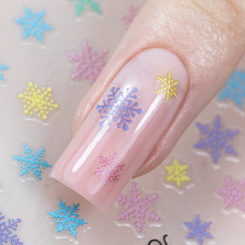 Naklejki do paznokci samoprzylepne świąteczne Molly Nails JO-1211