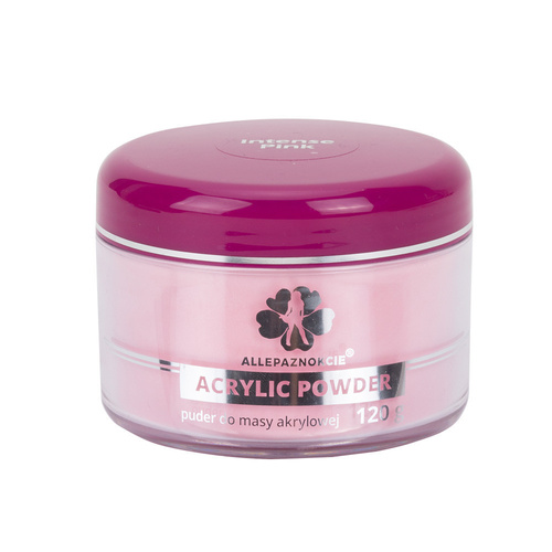 2+1gratis Puder akrylowy do paznokci Allepaznokcie Intense Pink Acrylic Powder 120g Nr 8