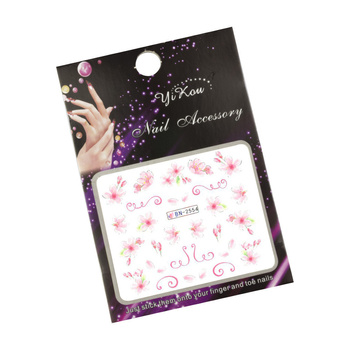 Naklejki wodne do paznokci kwiaty BN-2554