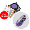 10+1gratis Creative Flow Color Gel  - kreatywny NailArt żel do efektu topniejących, miękkich wzorów Molly Nails Lavender HEMA/Di-HEMA free 5 g