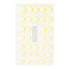 Gradientowe naklejki wodne na paznokcie/ French/ Ombre/Francuska linia uśmiechu 33szt jasno żółte STZ44