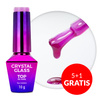 5+1gratis Kolorowy top bez przemywania top no wipe Crystal Glass Molly Nails Purple HEMA/Di-HEMA Free 10g