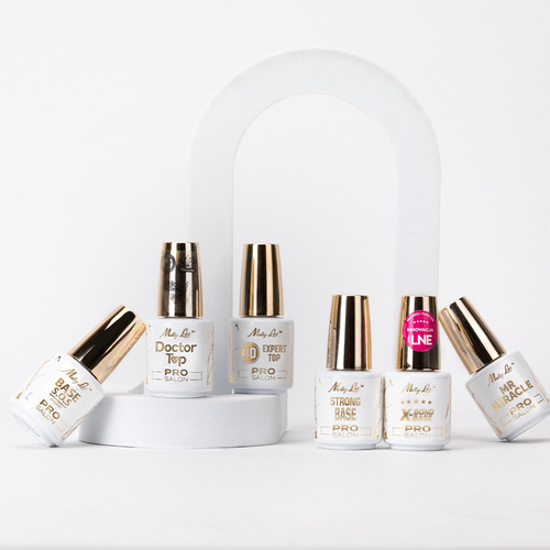 10+1gratis Baza wcierka zwiększająca przyczepność manicure pedicure X-Bond Base Pro Salon MollyLac HEMA/Di-HEMA Free Clear 15g