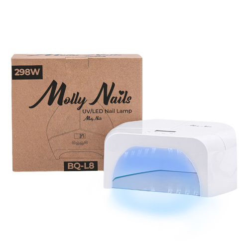 Lampa LED/UV do utwardzania produktów bez TPO żele akrylożele gel polish Molly Nails BQ-L8 298W