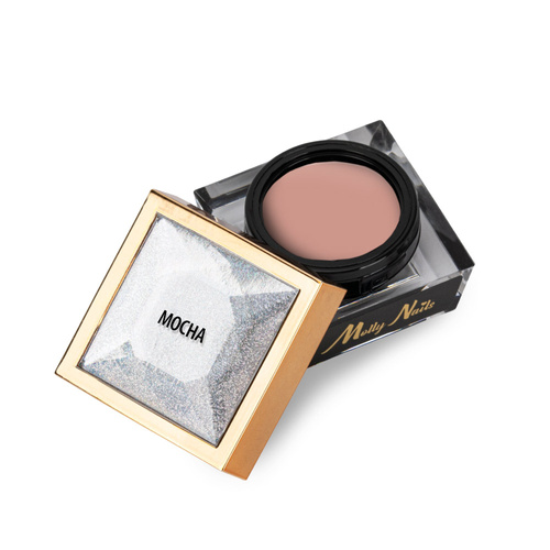 10+1gratis Creative Flow Color Gel  - kreatywny NailArt żel do efektu topniejących, miękkich wzorów Molly Nails Mocha HEMA/Di-HEMA free 5 g