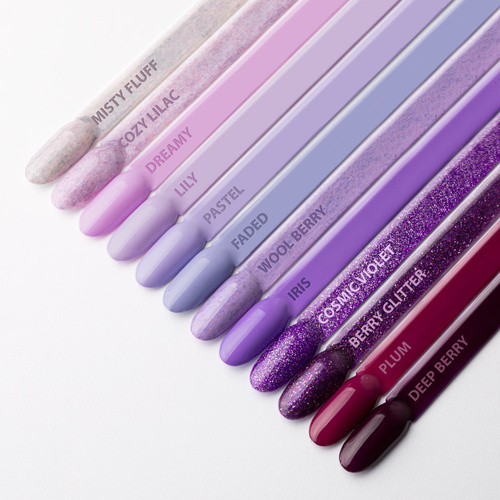 10+1gratis Lakier hybrydowy LED/UV Gel Polish Purples P2 Lily AlleLac HEMA/Di-HEMA Free 6g