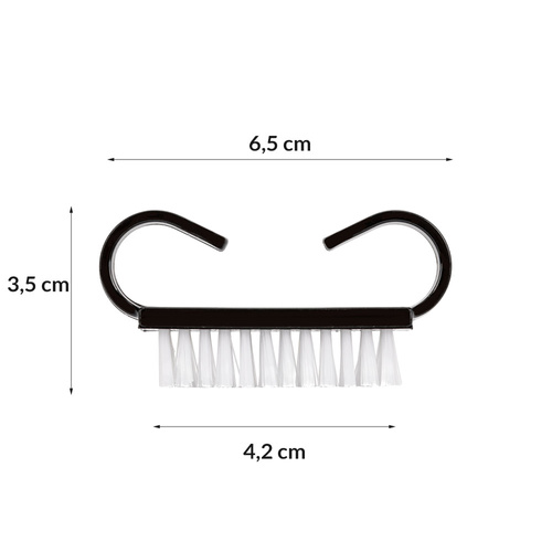 Szczoteczka do manicure i pyłu mała czarna 50szt