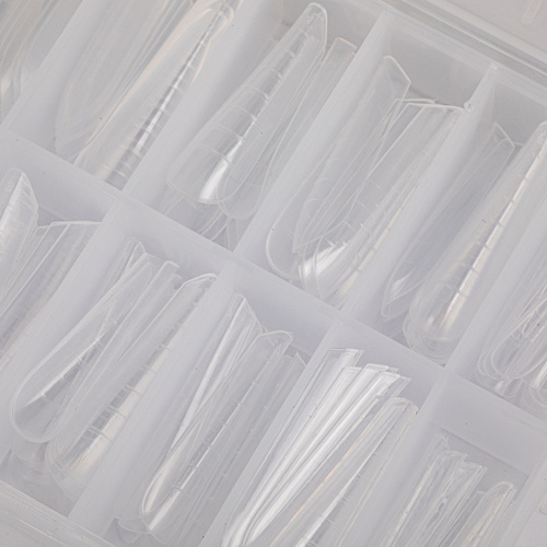 Górne formy dual do budowy paznokci z podziałką Molly Nails migdał rosyjski YQ-1 120 szt