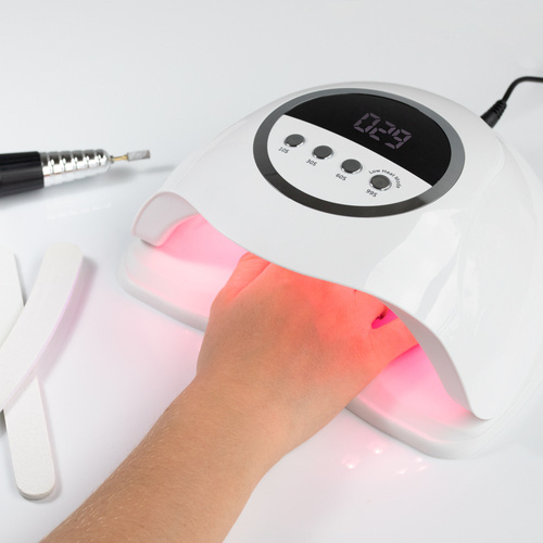 Lampa do paznokci UV/LED 320W No Name do lakierów hybrydowych żeli i akrylożeli biała X20 MAX