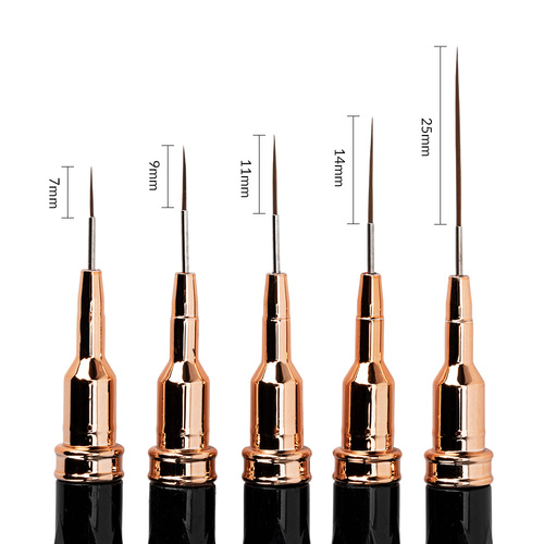 Zestaw pędzli do zdobień NTN Premium czarne 5 szt