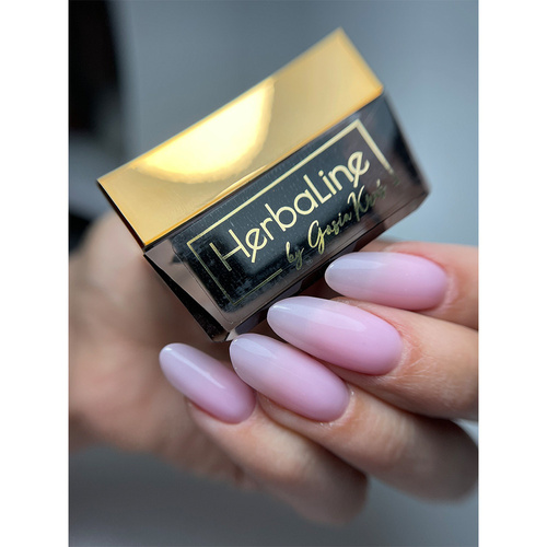 Żel budujący do paznokci HEMA/Di-HEMA Free z olejkiem z drzewa herbacianego MollyLac HerbaLine Sugar Pink by Gosia Kruś 5g