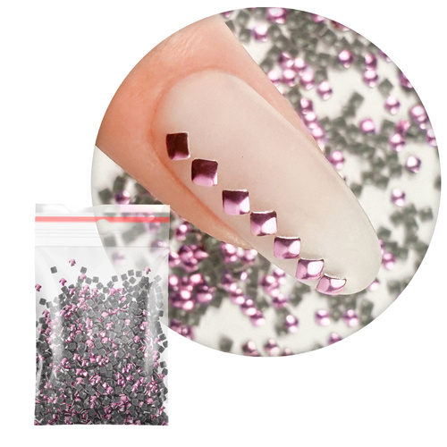 ShinePins gładkie ćwieki błyskotki ozdoby do paznokci kwadratowe mini NTN Premium Nr 1 5g