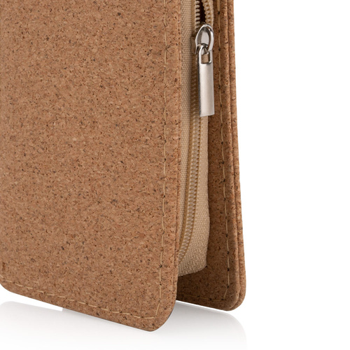 Zestaw 9 akcesoriów kosmetycznych do manicure, pedicure i regulacji brwi w korkowym etui - CC044