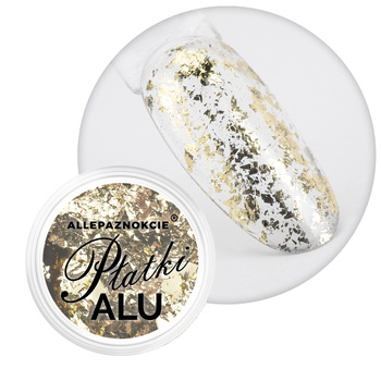 Pyłek do paznokci metaliczne Płatki Alu Allepaznokcie 0,2 g Nr 12