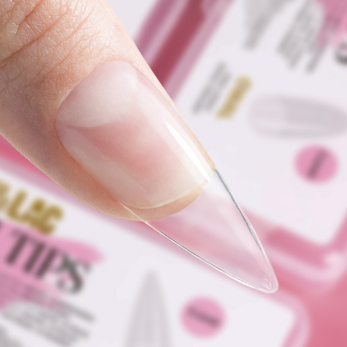 Tipsy do szybkiego przedłużania paznokci Flexi Tips AlleLac migdał 240 szt