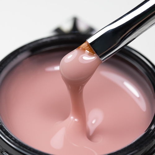 10+1gratis Budujący żel samopoziomujący twardy średniogęsty builder gel self leveling Molly Nails Coffee Blush HEMA/Di-HEMA Free 15 g