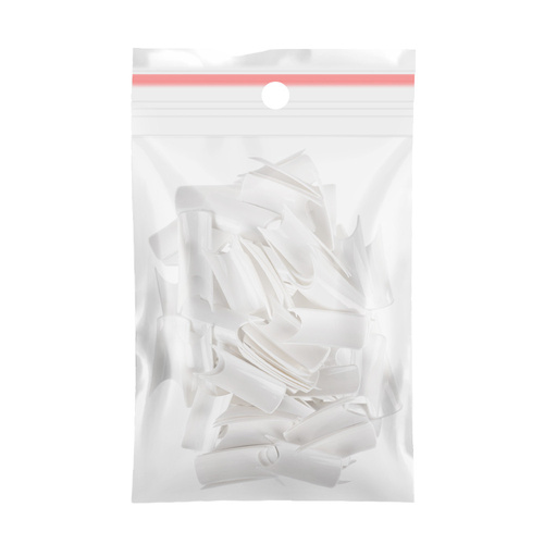 Tipsy białe bez kieszonki uzupełnienie rozmiarów nr 4. 60 szt.