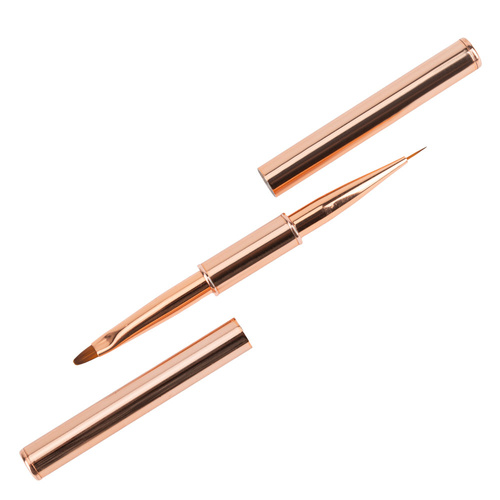 Pędzelek dwustronny do żelu 4 owalny do zdobień 7mm No Name