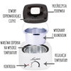Podgrzewacz do wosku LoveWax AX200 czarno-biały 100W 500 ml