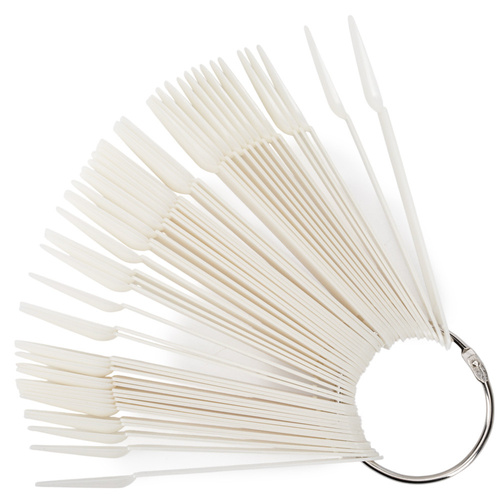 Wzornik próbnik ballerina na kole do żeli lakierów hybryd i pyłków mleczny 50 szt