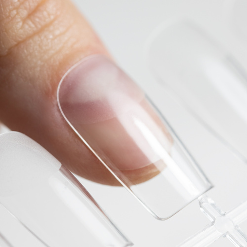 Tipsy do szybkiego przedłużania paznokci Flexi Tips AlleLac kwadrat 240 szt