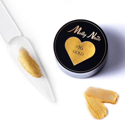 Pasta do zdobień ProArt Paste Molly Nails Gold HEMA/Di-HEMA Free 5g Nr 16