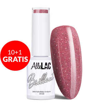 10+1gratis Lakier hybrydowy AlleLac Brillant HEMA/Di-HEMA Free 5g Nr 136