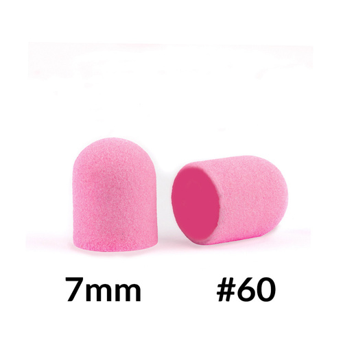 Kapturki do pedicure 7 mm gradacja 60 10 szt Fabric Podo AlleMed Różowy Pink