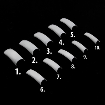 Tipsy białe krótka kieszonka uzupełnienie rozmiarów nr 6. 60 szt.