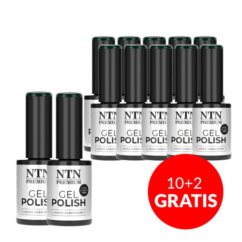 10+2gratis Lakier hybrydowy NTN Premium After Midnight Collection HEMA/Di-HEMA Free 5g Nr 71