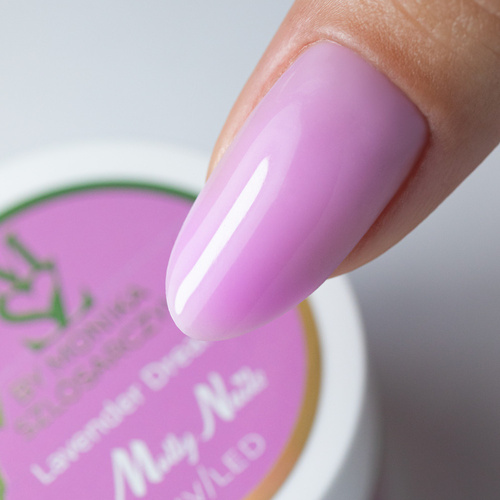 10+1gratis Żel budujący Milky Dreams Gel Lavender Dream by Monika Szlósarczyk Molly Nails HEMA Free 15g