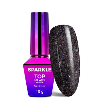 Top LED/UV no wipe brokatowy Molly Nails Sparkle Top Star 10g