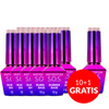 10+1gratis Baza kauczukowa elastyczne paznokcie S.O.S. Antidotum Molly Nails Endless Flame 10g