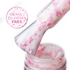 Mleczna baza kauczukowa z różowo metalicznymi płatkami Flakes Rubber Base Milk&Pink Molly Nails HEMA/Di-HEMA Free 10 gram
