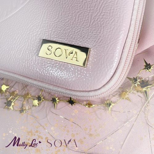 Piórnik etui przybornik na pędzle Sova by Aleksandra Sowa-Falarz różowy