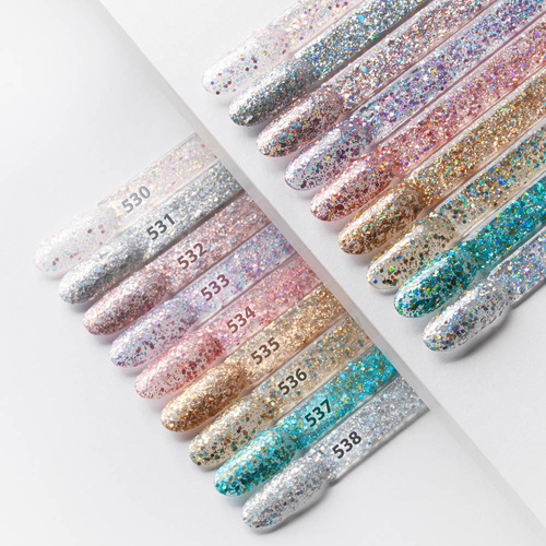 Lakier hybrydowy Molly Nails Crushed Diamonds Pardon My Glam! HEMA/Di-HEMA Free 8g Nr 532