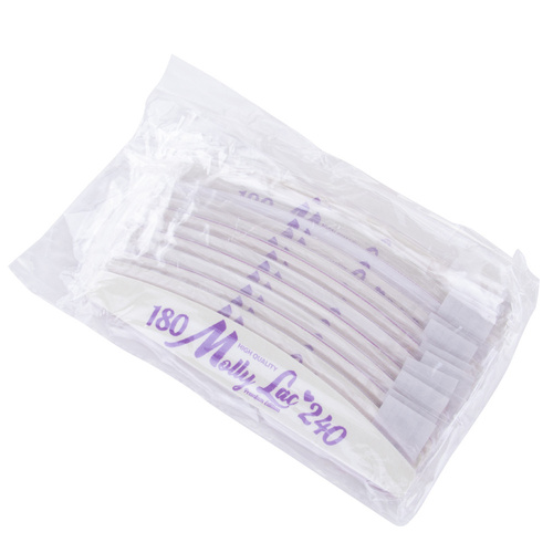 Pilnik do paznokci Bezpieczny Pakiet MollyLac łódka fioletowy środek 180/240 CU-05  Best Quality