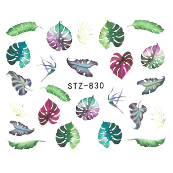 Naklejki wodne do paznokci liście STZ-830