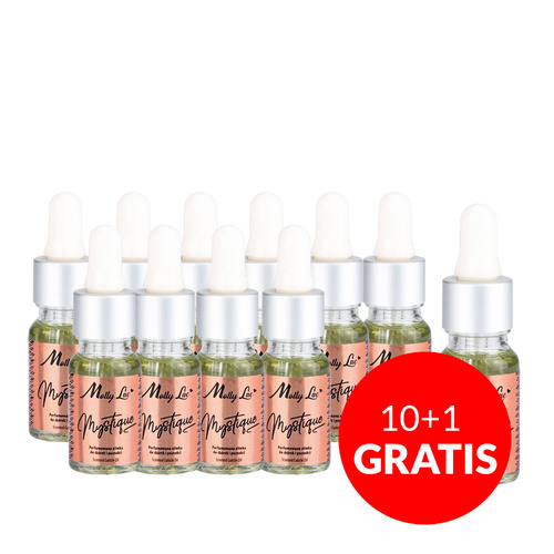 10+1gratis Oliwka perfumowana do paznokci Mystique MollyLac Nail & Cuticle Oil 10 ml