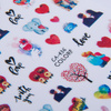 Naklejki do paznokci cienkie samoprzylepne walentynkowe CA-436