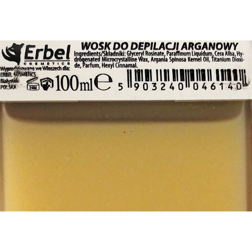 Wosk do depilacji Erbel Argan 100 ml