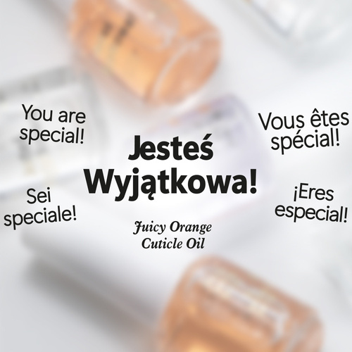 100sztuk Oliwka okazjonalna do skórek i paznokci o zapachu Juicy Orange 5 ml