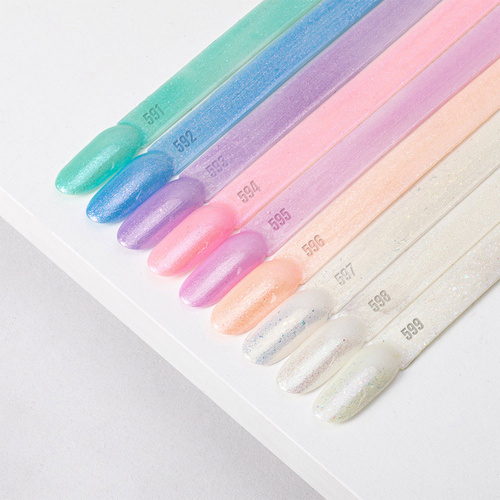 10+1gratis Lakier hybrydowy MollyLac Mermaid Whispers Siren Lips 10g Nr 594