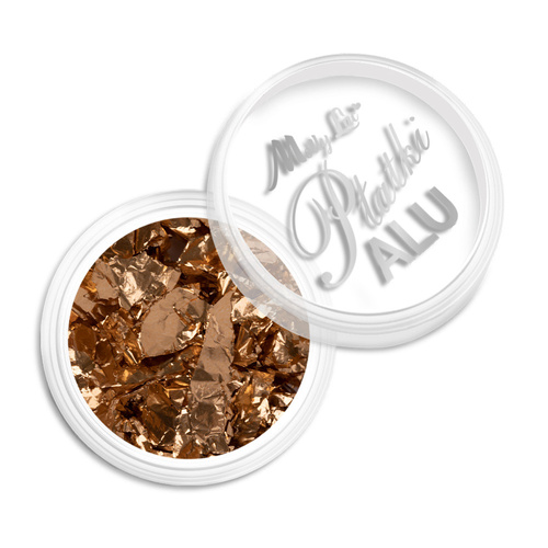 Pyłek do paznokci metaliczne MollyLac Płatki Alu szlachetne złoto 0,2 g Nr 3