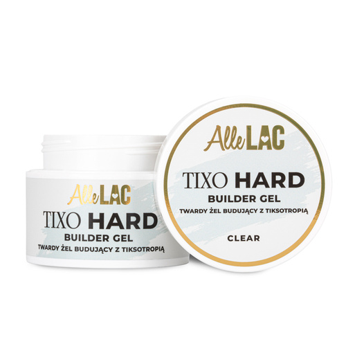 10+1gratis Żel budujący twardy z tiksotropią AlleLac Tixo Hard Builder Gel Clear 45g