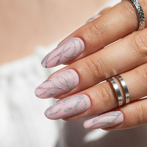 10+1gratis Pasta do zdobień ProArt Paste Molly Nails Silver HEMA/Di-HEMA Free 5g Nr 14