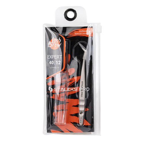 Pęseta do rzęs L 65' Staleks Expert 40 TYPE 12
